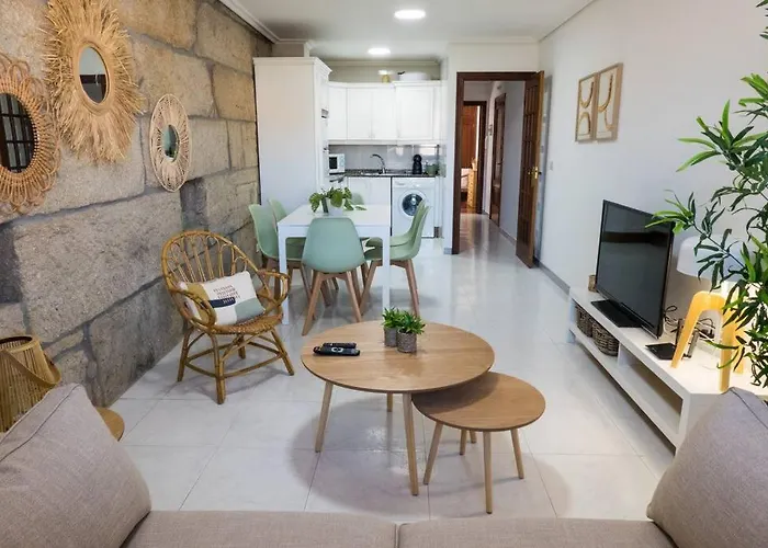 Centrico En Baiona, Playa Y Casco Historico A Pie Apartman